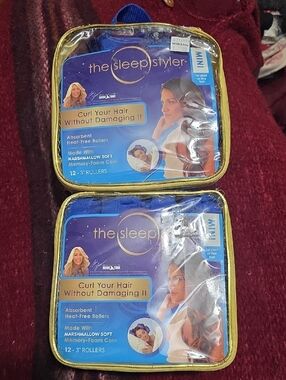 the sleep styler Mini Heat-Free Hair Rollers - Blue